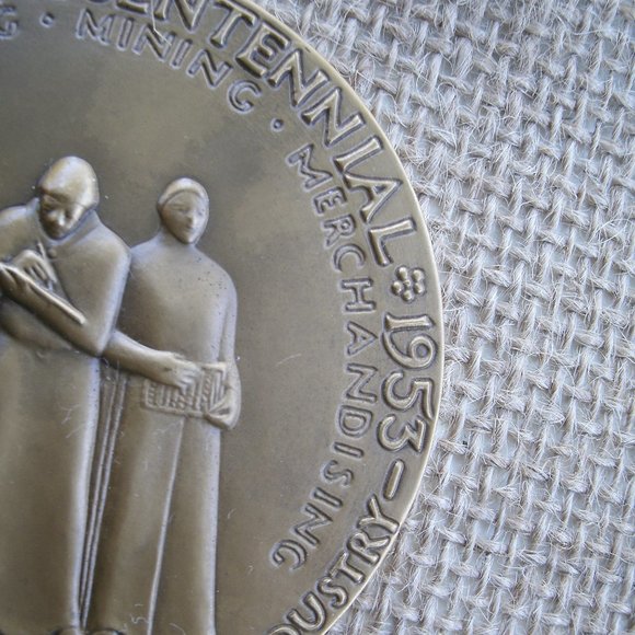 Vintage 1953 Ohio Sesquicentennial Bronze Medal - Picture 10 of 16